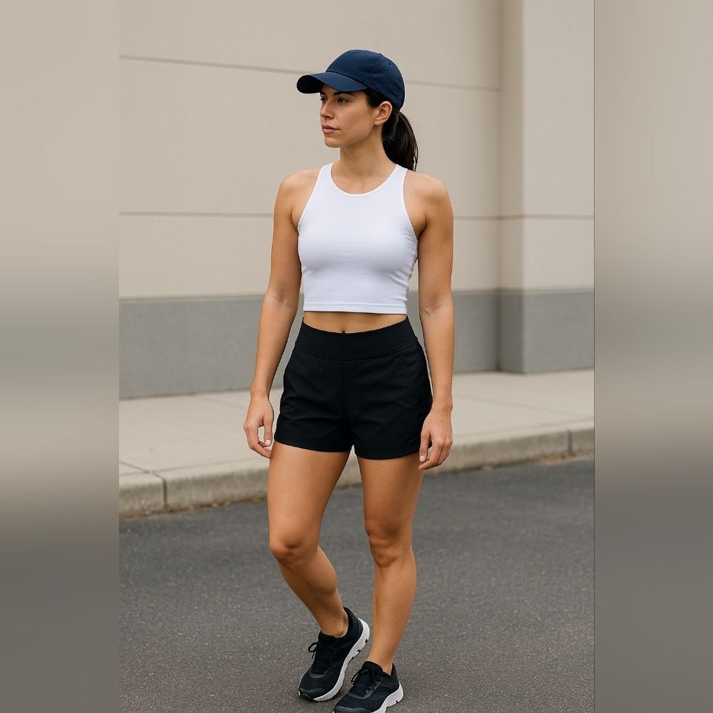 Kyodan Navy Blue Athleisure Performance Shorts M Lightweight Active Comfort Fit